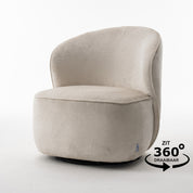 Draaifauteuil Elodie loris cream