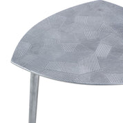 Handmade Artisan Side Table in Silver or Gold Finish (4pcs)