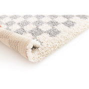 Timeless Handmade Luxury Checkers Rug in Natural Materials