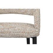 Elegant Hand-Finished Tusk Chairs in Neutral Tones - Set of 2