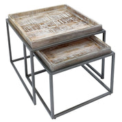 Crafted Luxury Artisan Coffee Table Set (2 pcs) – Timeless Handmade Design