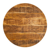 Artisan Curated Luxury Round Side Table in Solid Wood Design