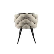 Elegant Beige Rocking Chairs - Artisanal Craftsmanship Set
