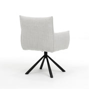 Focus armstoel - Stof Oasis Shell - draaivoet zwart