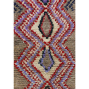 Luxury Handmade Moroccan Berber Carpet, Timeless Design 72x190cm