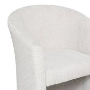 Fauteuil Charly en tissu bouclé sable