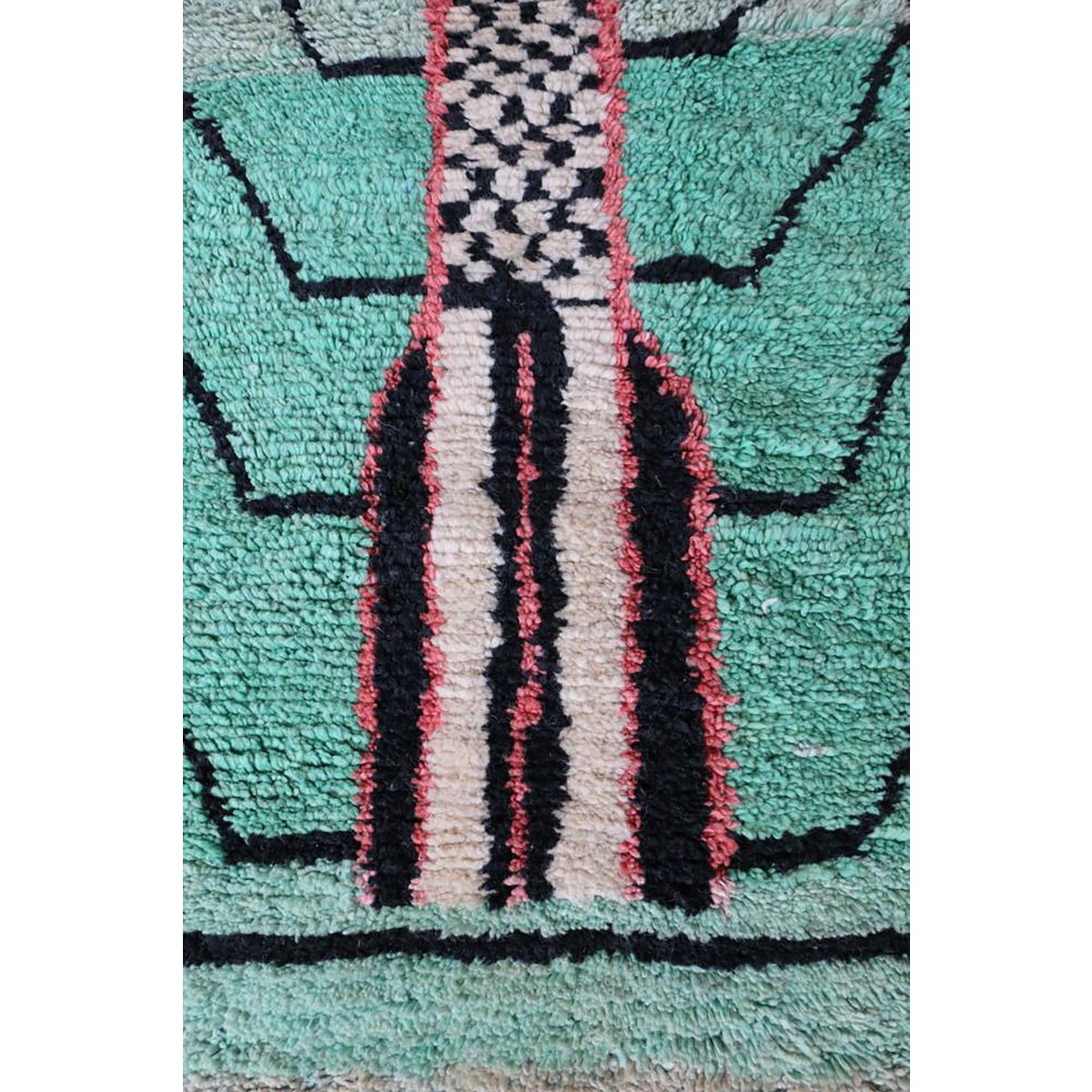 Timeless Handmade Berber Wool Carpet in Premium Design 81x294 cm