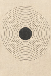 Cercle beige immobile