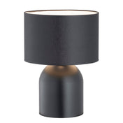 Lampe de table en acier noir et blanc Elira