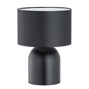 Lampe de table en acier noir et blanc Elira