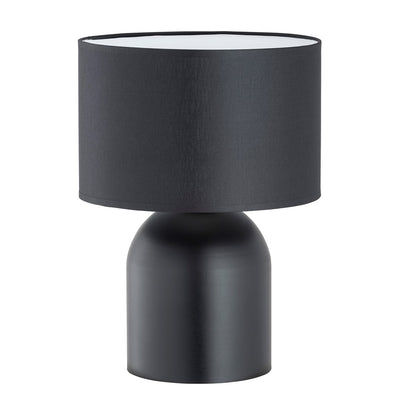 Lampe de table en acier noir et blanc Elira
