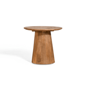 Table d'appoint ronde Sanne – bois de manguier brun clair