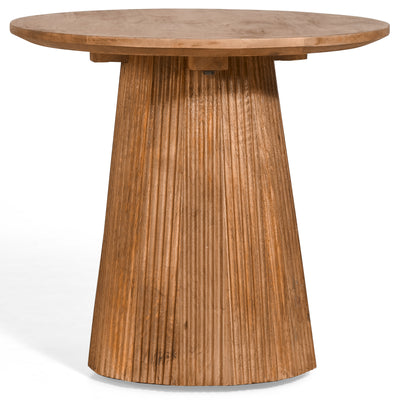 Table d'appoint ronde Sanne – bois de manguier brun clair
