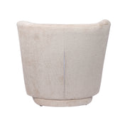 Fauteuil en tissu beige Serenella