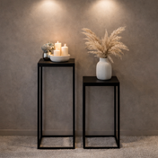 Ensemble de tables gigognes Maelis – bois de manguier noir