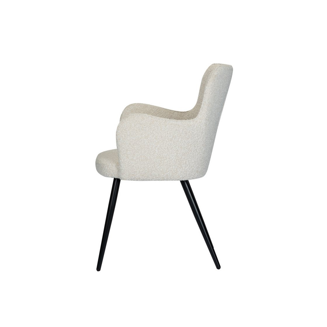 Elegant Pearl White Wing Chairs - Artisanal Luxury Set of 2
