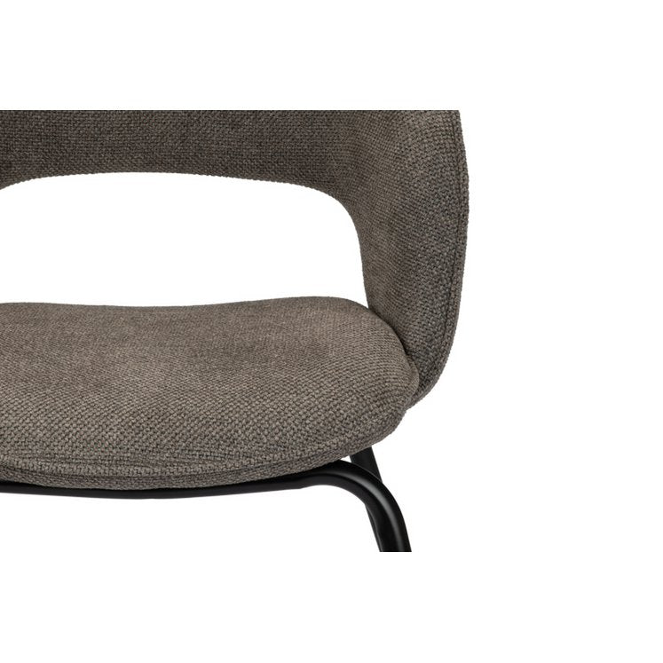 Elegant Taupe Rainbow Chairs - Hand-Finished Artisanal Design