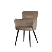 Elegant Hand-Finished Wing Chairs in Neutral Tones Set of 2