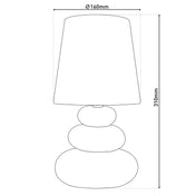 Lampe de table artisanale faite à la main en noir et or luxueux