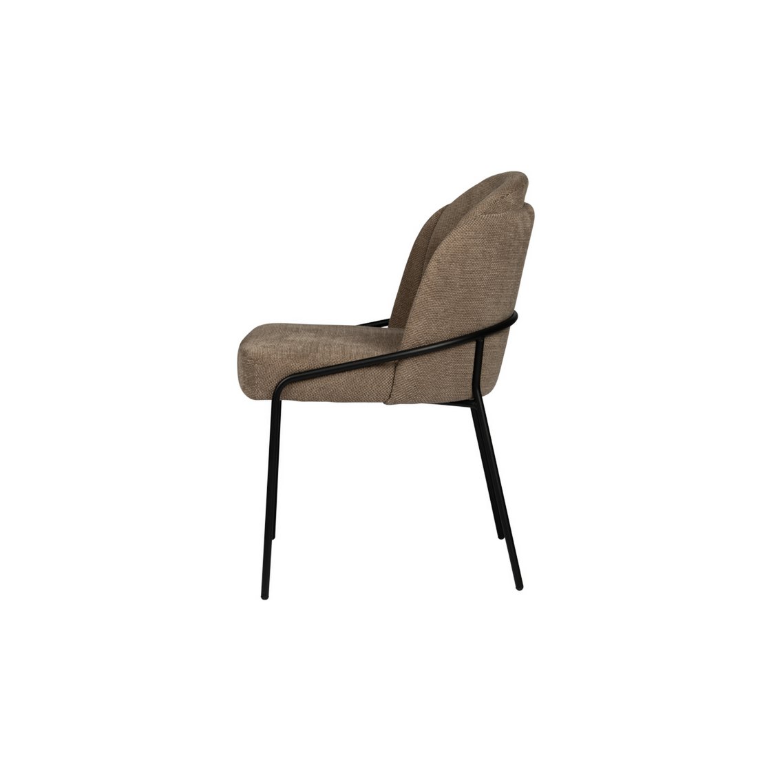 FANNUR PTP Refined Brown Fjord Chairs, Sculptural Elegance