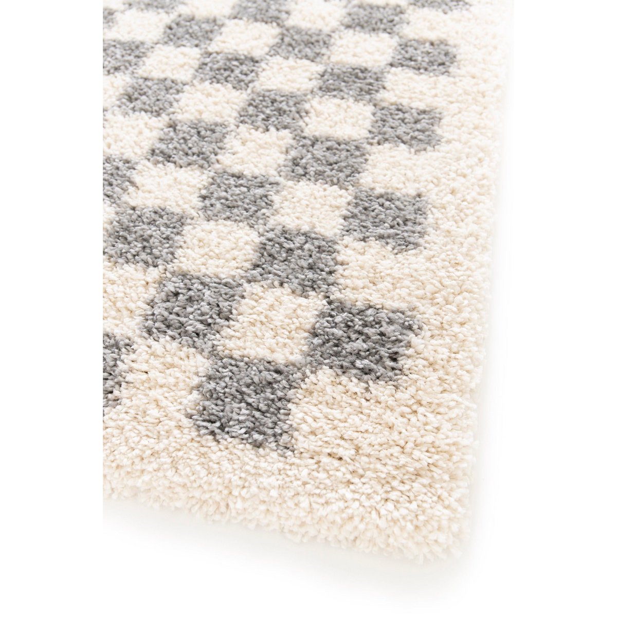Timeless Handmade Luxury Checkers Rug in Natural Materials