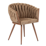 Sophisticated Hand-Finished Wave Chairs in Organic Neutral Tones