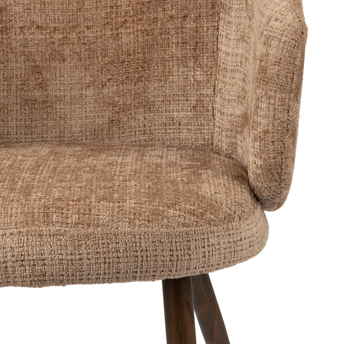 FANNUR PTP Luna Chair Set: Elegant Minimalist Design in Caramel