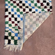 Luxury Handmade Artisan Moroccan Berber Wool Carpet 76x182 cm