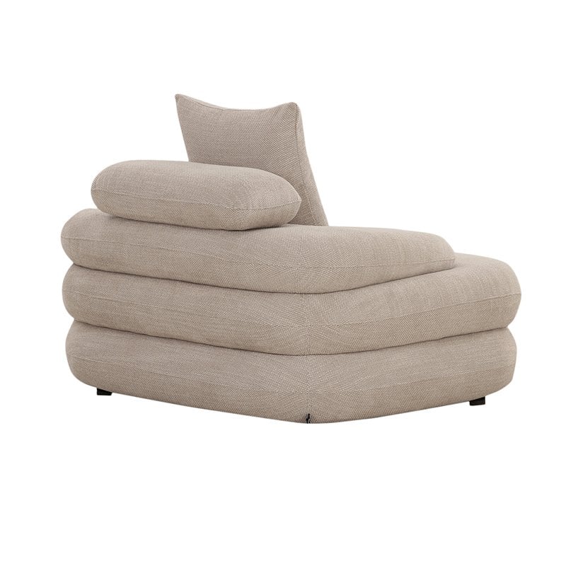 Timeless Handmade Lounge Chair in Premium Beige Natural Design
