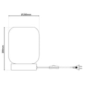 Lampe de table en verre de luxe façonnée à la main en or et fumé