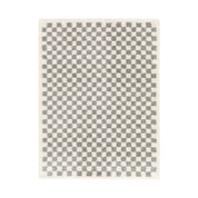Timeless Handmade Luxury Checkers Rug in Natural Materials