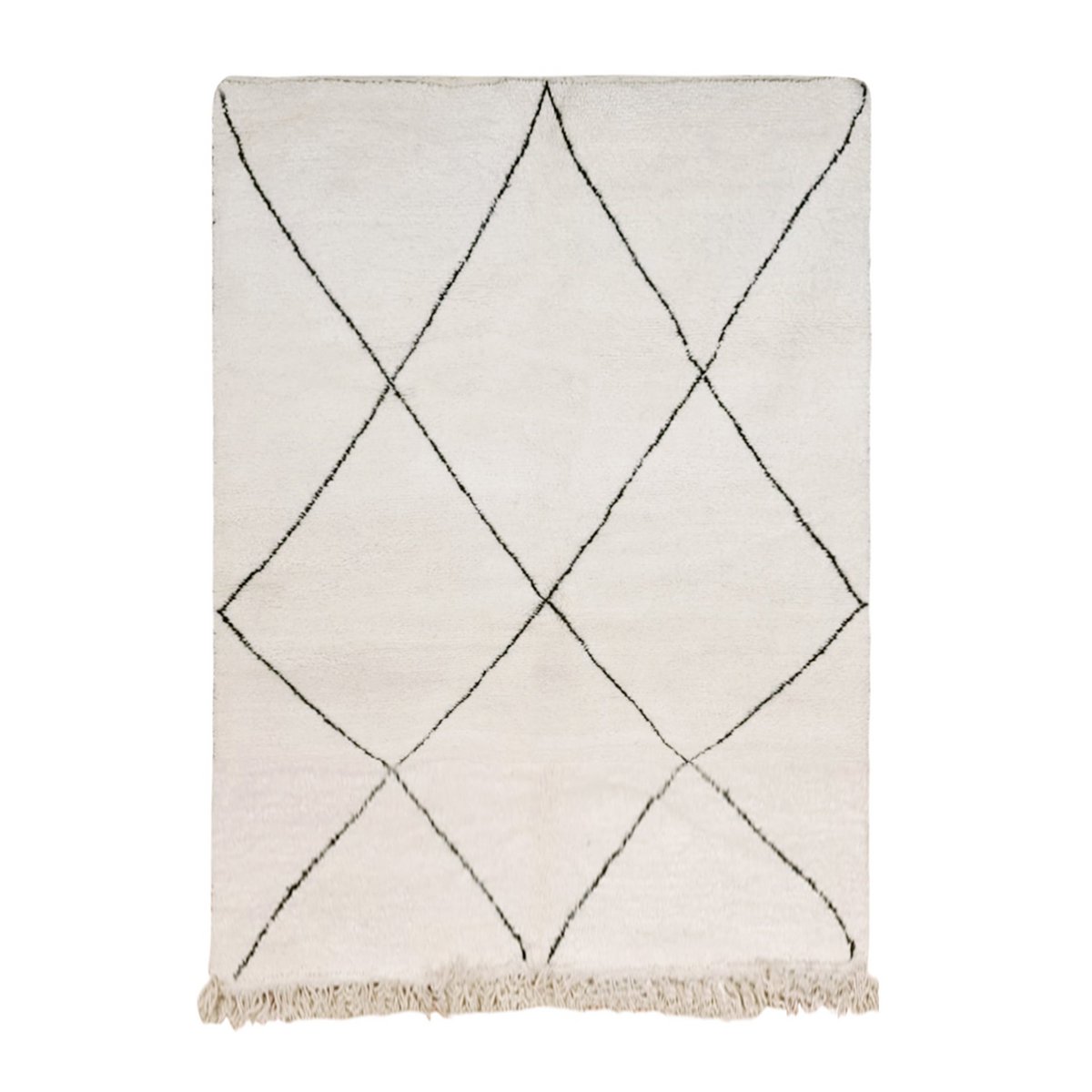 Handmade Luxury Berber Rug, Timeless Artisan Design, 163 x 271 cm