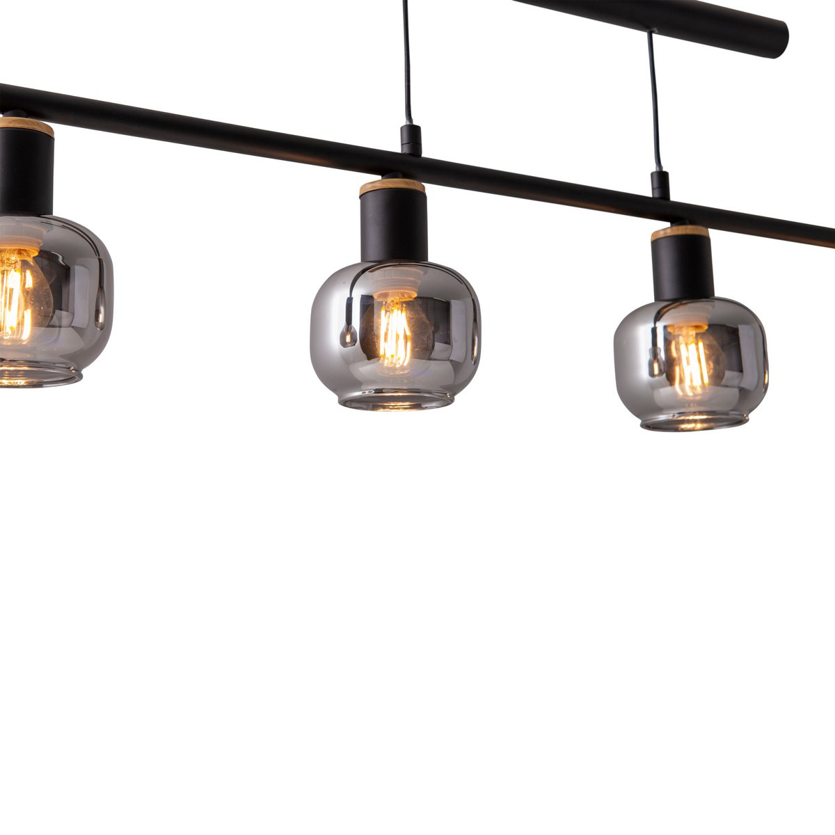 Handcrafted Luxury Pendant Lamp in Premium Smoke Glass Design