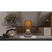 Lampe de table en céramique faite à la main au design artisanal intemporel