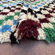 Luxury Handmade Artisan Moroccan Berber Wool Carpet 76x182 cm
