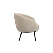 Timeless Handmade Beige Lounge Chair with Premium Natural Materials