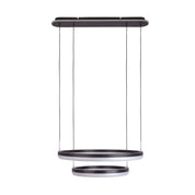 Handcrafted Luxury LED Pendant Light in Black and Sand Design
