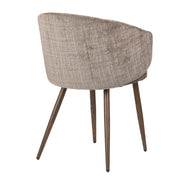 Refined Mink Luna Chairs - Hand-Finished Artisanal Elegance