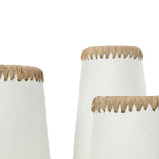 Handcrafted Timeless Vase in White Natural Design - FANNUR BBL