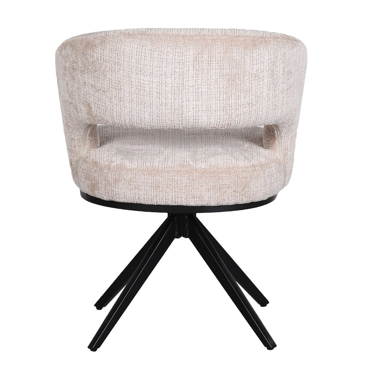 Elegant Hand-Finished Avena Chairs in Cream - Artisanal Design