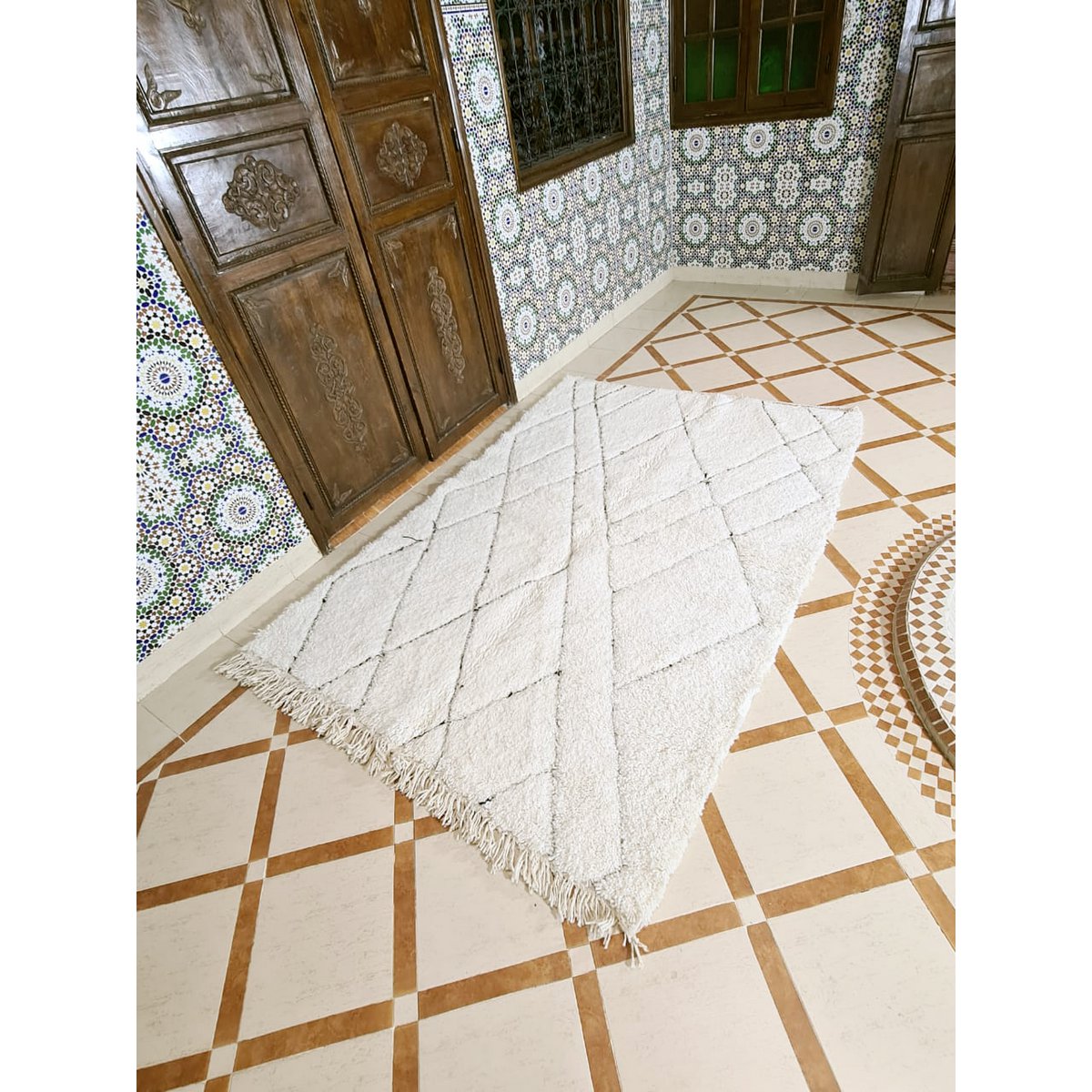 Luxury Handmade Artisan Berber Carpet - Timeless Design