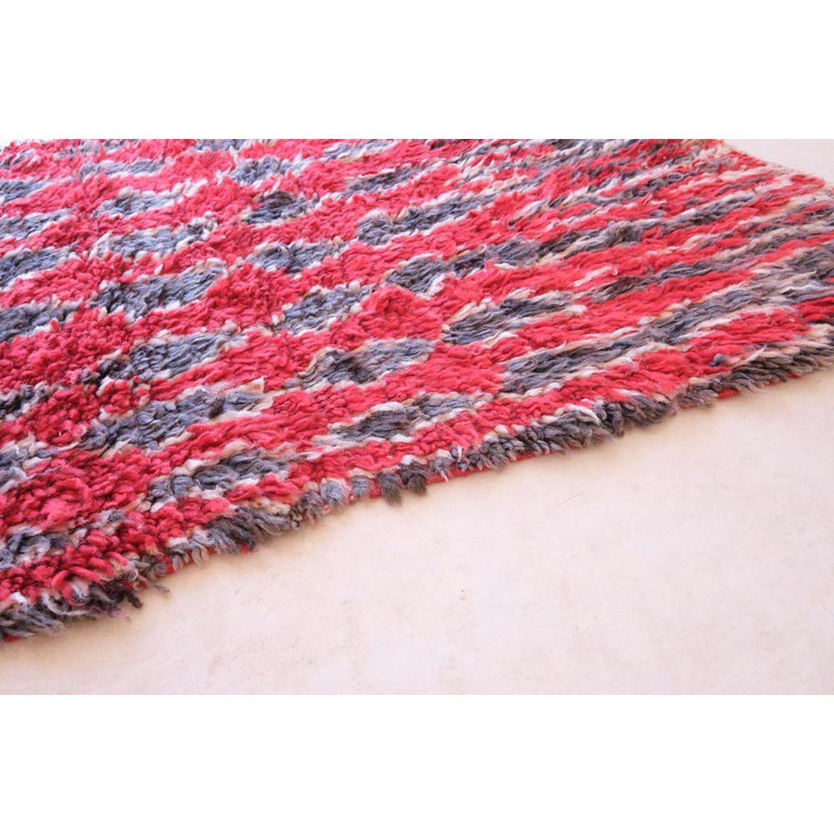Timeless Artisan Crafted Luxury Moroccan Wool Carpet 86 x 241 cm