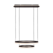 Handcrafted Luxury LED Pendant Light in Black and Sand Design