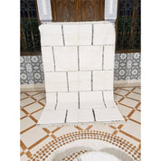 Luxury Handmade Beni Ouarain Rug, Timeless Artisan Design