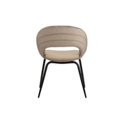 Elegant Hand-Finished Rainbow Chairs in Neutral Tones - Set of 2