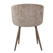 Refined Mink Luna Chairs - Hand-Finished Artisanal Elegance