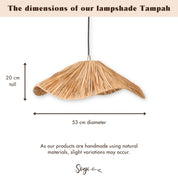 Luxury Handmade Raffia Pendant Light - Artisan Ceiling Lamp