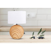 Lampe de table en céramique de luxe faite à la main avec abat-jour en tissu naturel