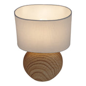 Lampe de table en céramique de luxe faite à la main avec abat-jour en tissu naturel