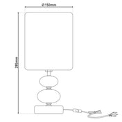 Lampe de table de luxe artisanale en noir - Design intemporel d'artisan